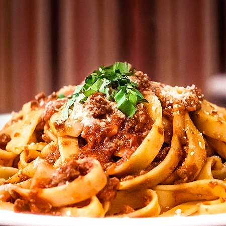 Tagliatelle al Ragu - Ribbon Pasta, Rich Bolognese Sauce, Pecorino