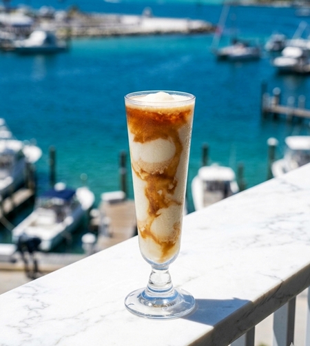 The best Pina Colada in the world at Nonnas Ristorante